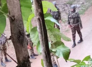 Extensive Army Activity in Kaukhali: Search Conducted in a Buddhist Monastery, Blank Shots Fired to Create Panic
