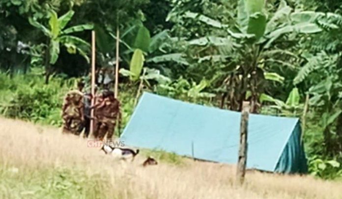 বর্মাছড়িতে সেনা সদস্যদের অবস্থান২